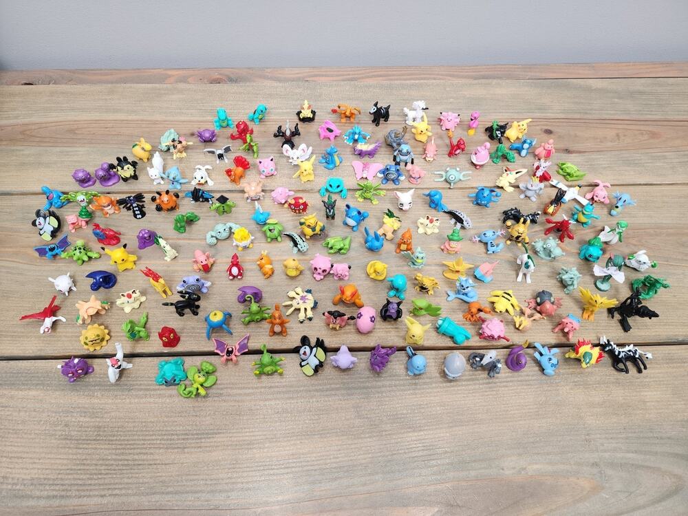 Huge Lot of 165 pcs Pokémon Mini Figures Toys Collectibles Cake Toppers 1"